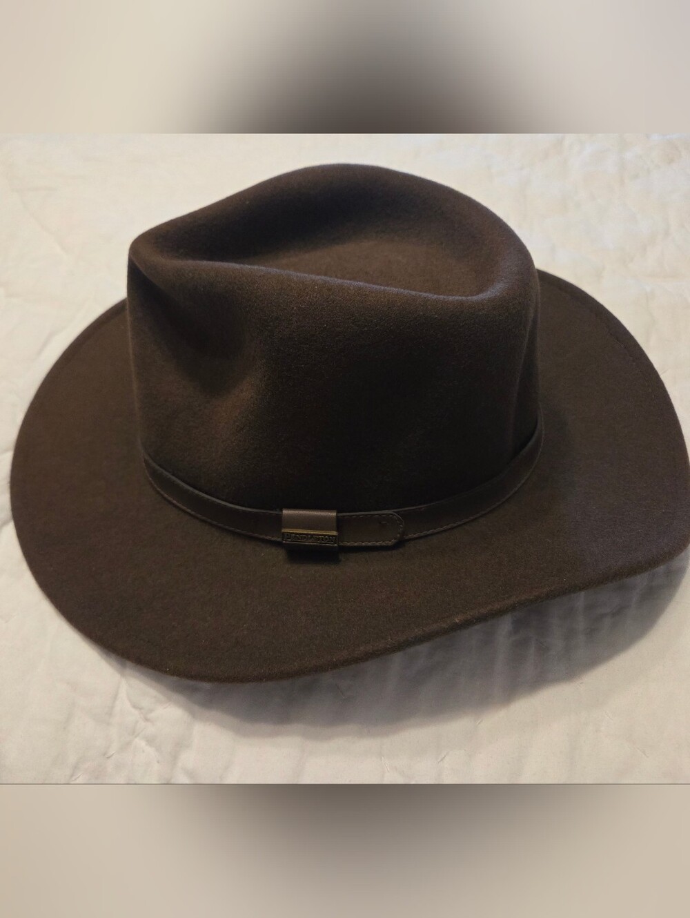 ​Pendleton Dark Brown Wool Felt Outback Hat XL Western Fedora AB196-71014